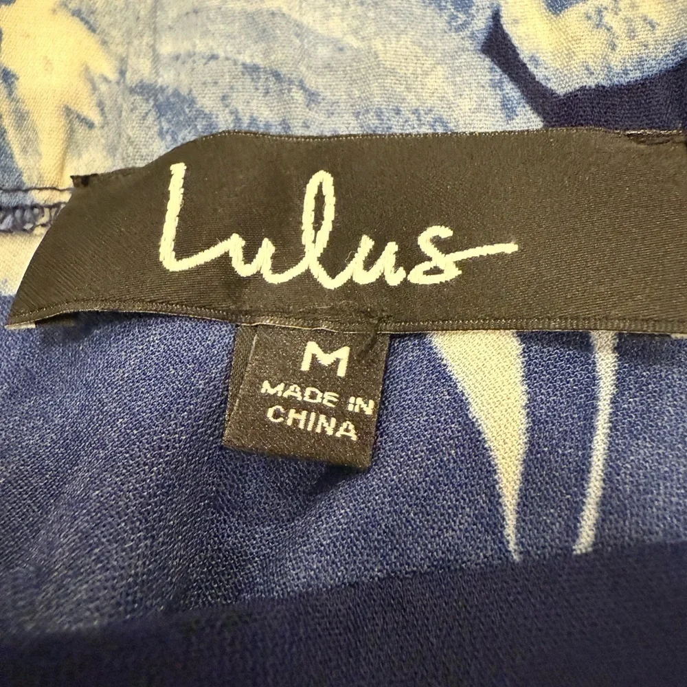 **For Sale: Lulus Long Maxi Fancy Skirt – Blue & White, Size Medium** - Picture 6 of 6